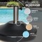 Us Weight Premium Fillable Umbrella Base for Patio Table, Black FUB50BE - alternate 3